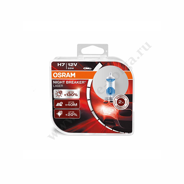 Лампа ОSRAM Н7 (55) +150% NIGT BREAKER LASER  набор 64210NBL2(EURO)