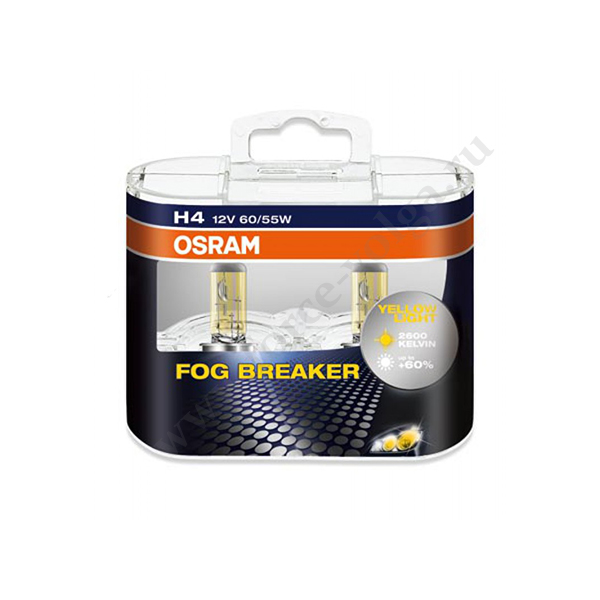 Лампа ОSRAM Н4 (60/55) +60% FOG BREAKER  набор