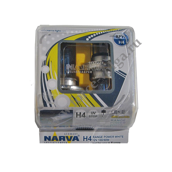 Лампа NARVA Н4 (60/55) W Range Power Blue +50%) Колба 2шт 48677