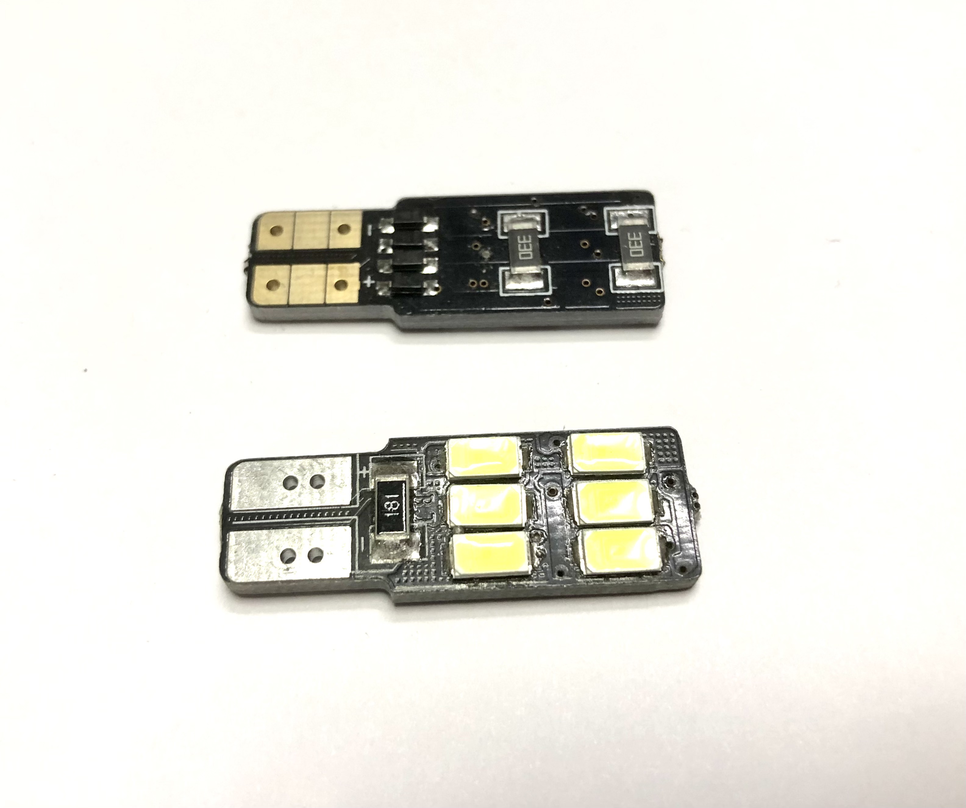 Лампа ДИОД 12/5 (без цоколя) (БЕЛ)   12 SMD (одностор ПЛОСКИЙ ЧЕРНЫЙ) Т10-12SMD-2835